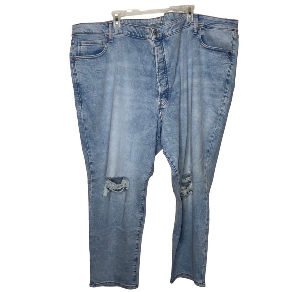 Old Navy 30 Jeans HIGH-WAISTED BUTTON FLY OG STRAIGHT EXTRA STRETCH ANKLE